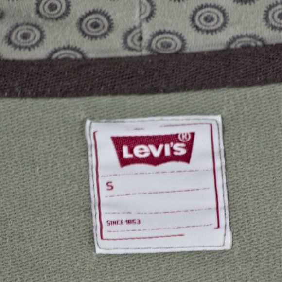 Levis 501 Green Pullover Uni-sex Hoodie Junior - Picture 10 of 12